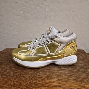 Adidas D Rose 10 'Metallic Gold' Athletic Basketball Shoes Men's Size US 7.5